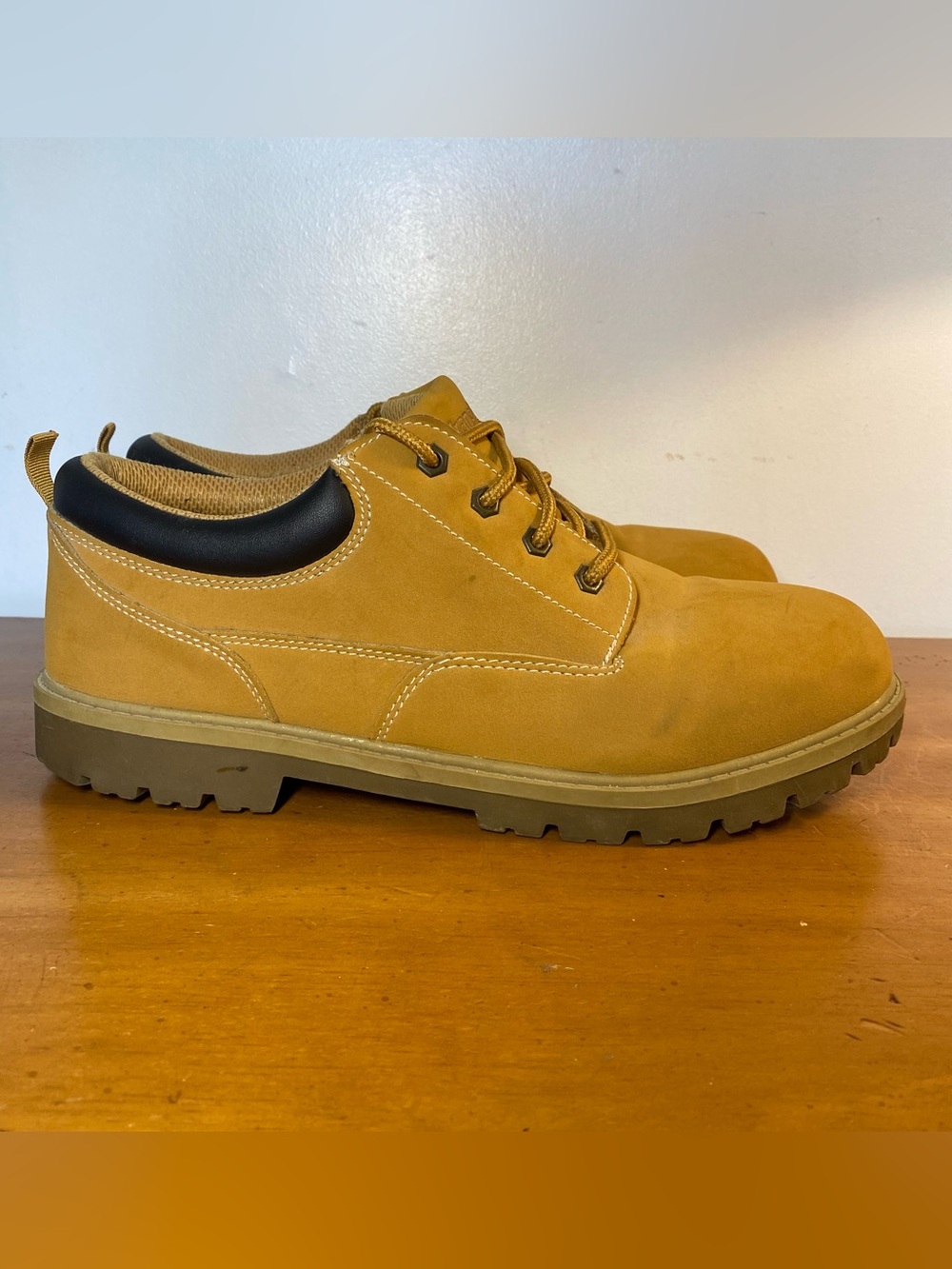 Wrangler Men’s 13 Memory Foam Heavy Duty Camel Casual Work Boots Shoes